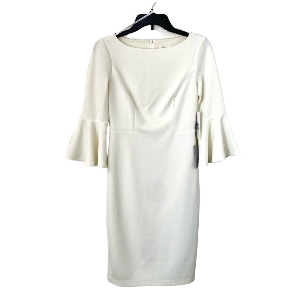Harper Rose NWT dress bell sleeve white IVY dress size 2 - Picture 4 of 7